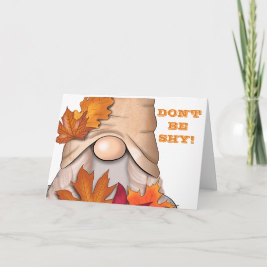 恥ずかしがらない**18誕生日** シーズンカード (正面)