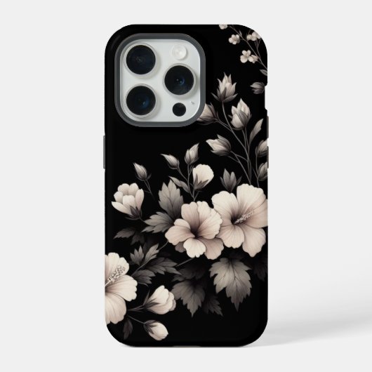 恥ずかしがりなハイビスカス iPhoneケース (裏面)