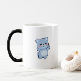 恥ずかしがりベア ミニマルかわいいスタイル モーフィングマグカップ