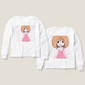 恥ずかしがり屋のスマイル(ピンク) (デザイン 正面&背面)