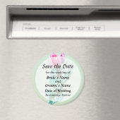 恥ずかしがり屋のチューリップ Save the Date マグネット (インサイチュ (食洗機))