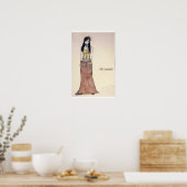 恥ずかしがり屋の乙女、その部分をドレス ポスター (キッチン)