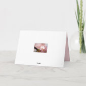 恥ずかしがり屋の桜の花の陰 カード (裏面)