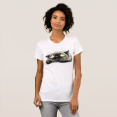 恥ずかしがり屋の猫 Tシャツ (正面フル)