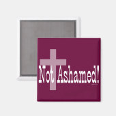 恥ずかしくない！ローマ1:16 （クロス付き） マグネット (正面/裏面)