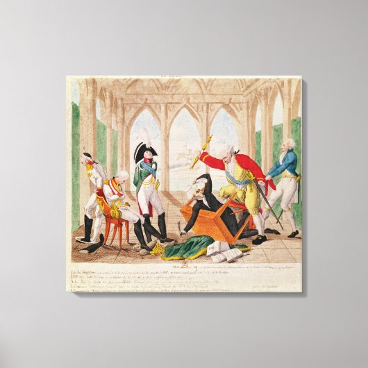 恥と後悔、トラギ漫画遊」 キャンバスプリント (正面)