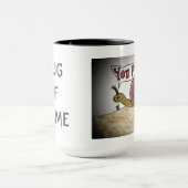 恥の失敗のかたつむりのマグ マグカップ (中央)