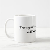 恥知おもしろいらずなナース引用文 コーヒーマグカップ (左)