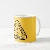 恥知らずな旗のロゴのマグ コーヒーマグカップ (正面右)