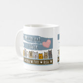 恥知らずな猫好き コーヒーマグカップ (正面左)