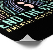 恥知らずの精神衛生は重要な虹である ポスター (角)