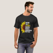 恥辱を打破するメンタルヘルス認識度問題 Tシャツ (正面フル)