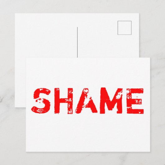 恥 ポストカード (正面/裏面)