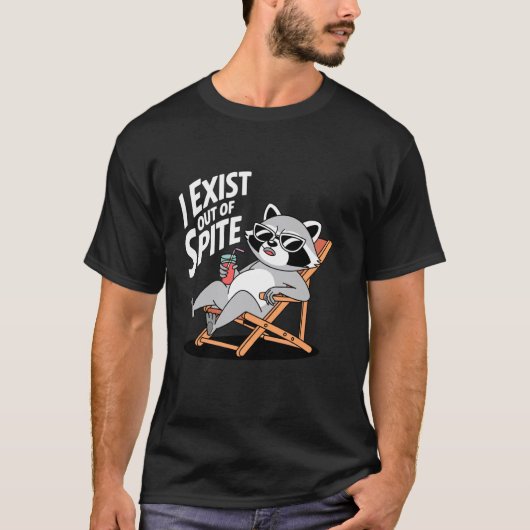 恨みを込めて退出します Tシャツ (正面)
