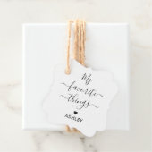 恩お気に入りの恩とおもしろいの贈り物ラベル フェイバータグ (インサイチュ)