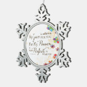 恩寵に堪えず スノーフレークピューターオーナメント (右)