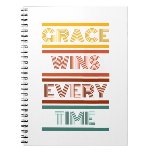 恩寵は毎回勝つ ノートブック (正面)