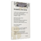 恩寵を覚え – 恵みの高揚詩 クリップボード (右)