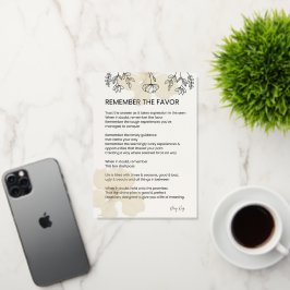 恩寵を覚え – 恵みの高揚詩 箔グリーティングカード