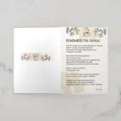 恩寵を覚え – 恵みの高揚詩 箔グリーティングカード (外側レイダウン)