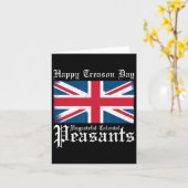 恩知らずの植民地の農民ども、反逆の日4thを祝え カード (黄色い花)