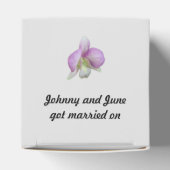 恩賜箱にパーソナライズされたおける繊細な蘭 フェイバーボックス (上部)