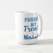 恩赦マイフランスの – パリスカイライン コーヒーマグカップ (正面右)