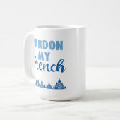 恩赦マイフランスの – パリスカイライン コーヒーマグカップ (正面左)