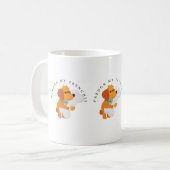 恩赦マイフレンチーおもしろい犬 コーヒーマグカップ (正面左)