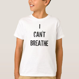 「息ができない」ホワイトTシャツ|キッズ Tシャツ