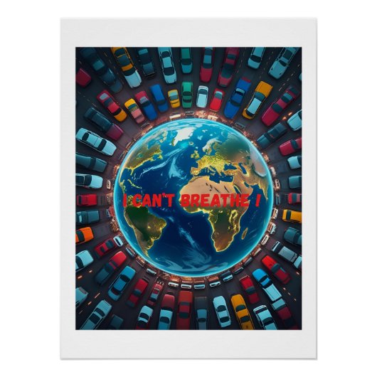 息ができない – 環境汚染 ポスター (正面)