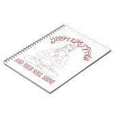 息だけで魂を輝かせるTシャツ ノートブック (左側)