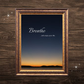 息と楽しむあなたの生活の静かやる気を起こさせるさ ポスター