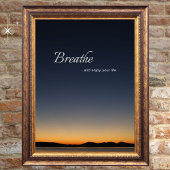 息と楽しむあなたの生活の静かやる気を起こさせるさ ポスター