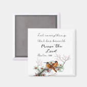 息のあるすべてのものを詩篇150:6マグネ マグネット (正面/裏面)