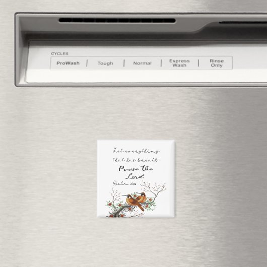 息のあるすべてのものを詩篇150:6マグネ マグネット (インサイチュ (食洗機))