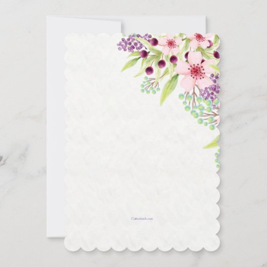 息の春招待状 招待状 (裏面)