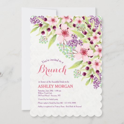 息の春招待状 招待状 (正面)