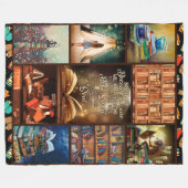 息の深いは誰もあなたを理解しない フリースブランケット (正面(横))