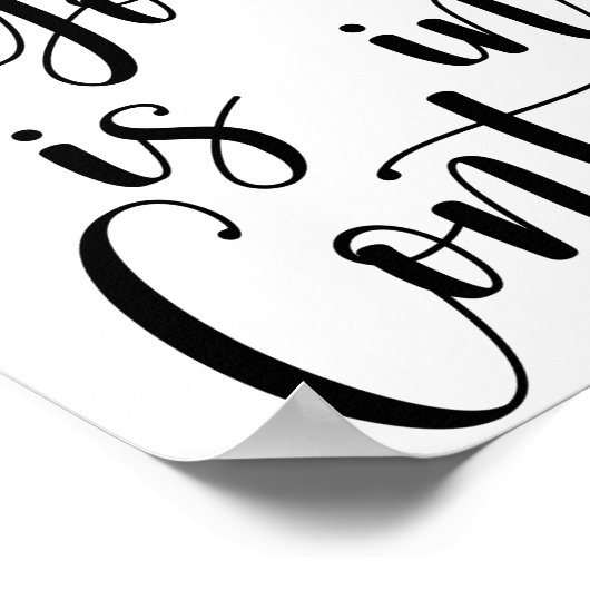 息の神はコントロールされている ポスター (角)