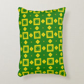 息の自然のシームレスなパターン アクセントクッション (正面(垂直))