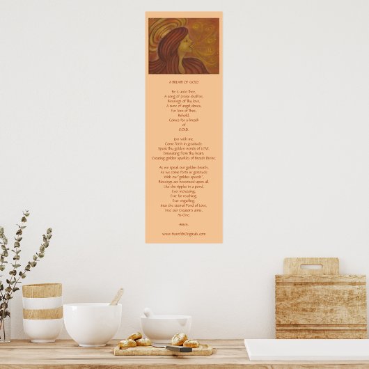 息の金ゴールド ポスター (キッチン)