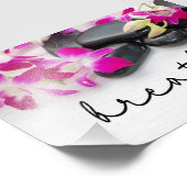 息の静寂：オーキッド、ホットストーンスパ&ヨガ フォトプリント            (角)