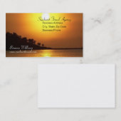 息もつけないほど日没の旅行会社の名刺 名刺 (正面/裏面)