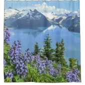 息もつけないほど湖の景色のアートワーク|のシャワー・カーテン シャワーカーテン (正面)