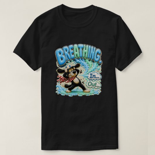 息をするのも嫌だ コミックバーンアウト Tシャツ (デザイン正面)