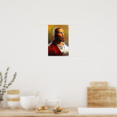 息をのむようなイエスポートレート ポスター (キッチン)