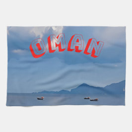 息をのむようなオマーンの海岸線 キッチンタオル