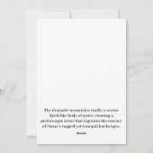 息をのむようなオマーン美しい シーズンカード (裏面)