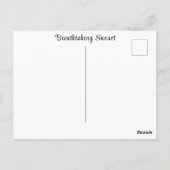 息をのむようなサンセットサンライズ海波ビーチビュー ポストカード (裏面)